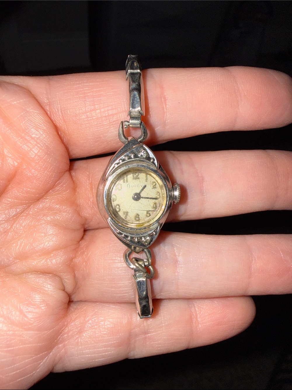 🖤Bulova Silver-Tone 10K Women's Vintage 1962 Style Bracelet Watch🖤